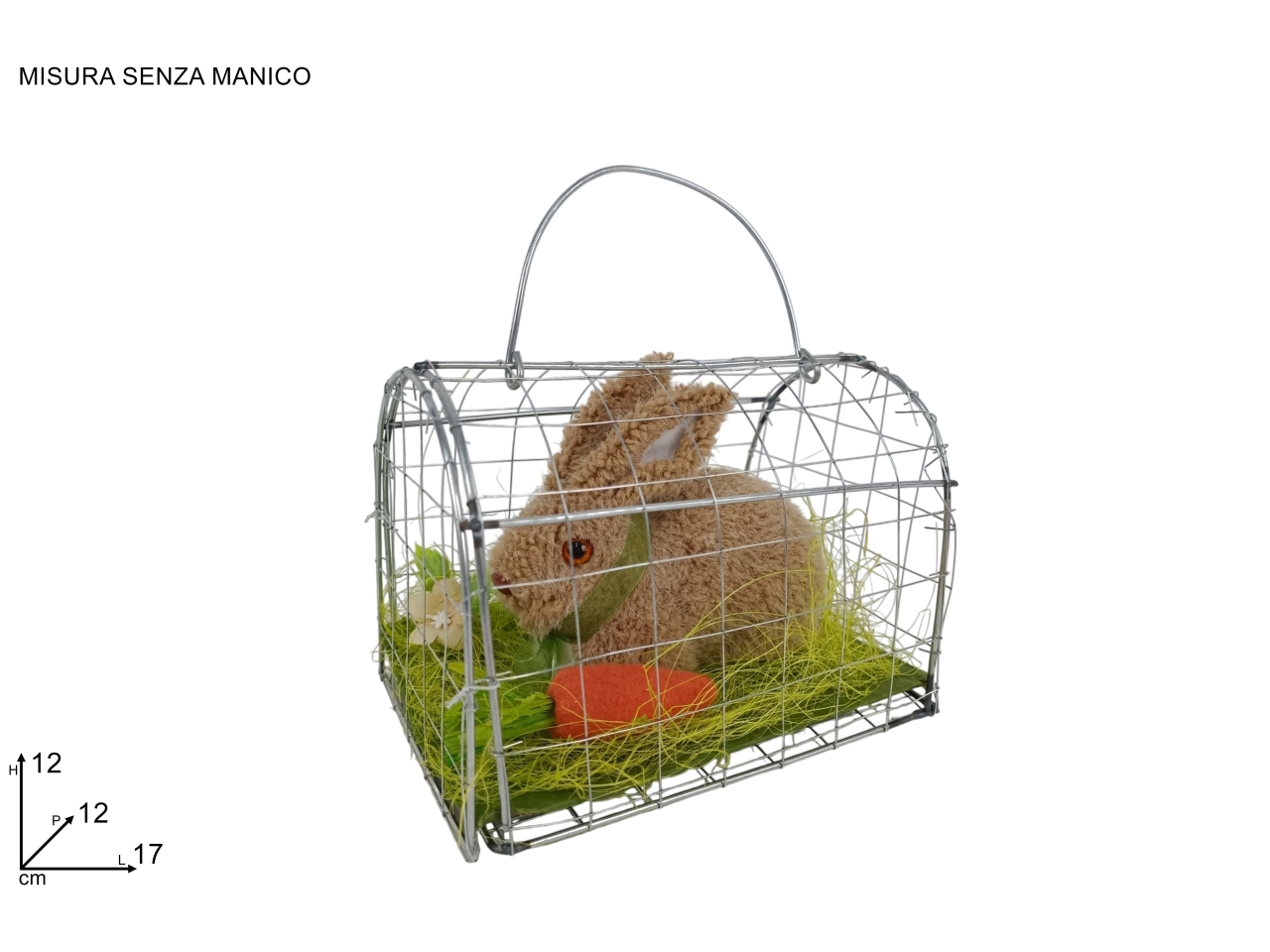 CONIGLIETTO IN GABBIA METALLO XPA18000621