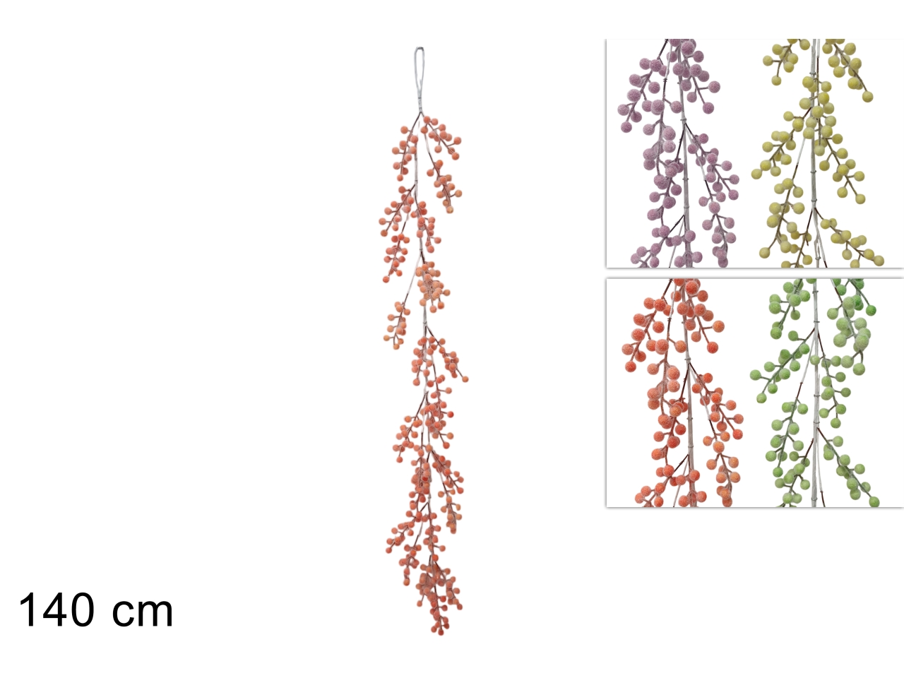 GHIRLANDA BACCHE 140CM 4 ASS. XPA25003761 GHIRLANDA BACCHE 140CM 4 ASS. XPA25003761