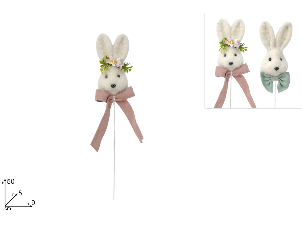 SPILLONE CONIGLIO 50CM C/FIOCCO 2ASS. XPA25009391 SPILLONE CONIGLIO 50CM C/FIOCCO 2ASS. XPA25009391