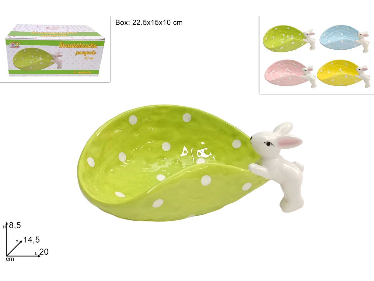 VASSOIO CERAMICA 20CM 4 ASS. XPA24006991 VASSOIO CERAMICA 20CM 4 ASS. XPA24006991