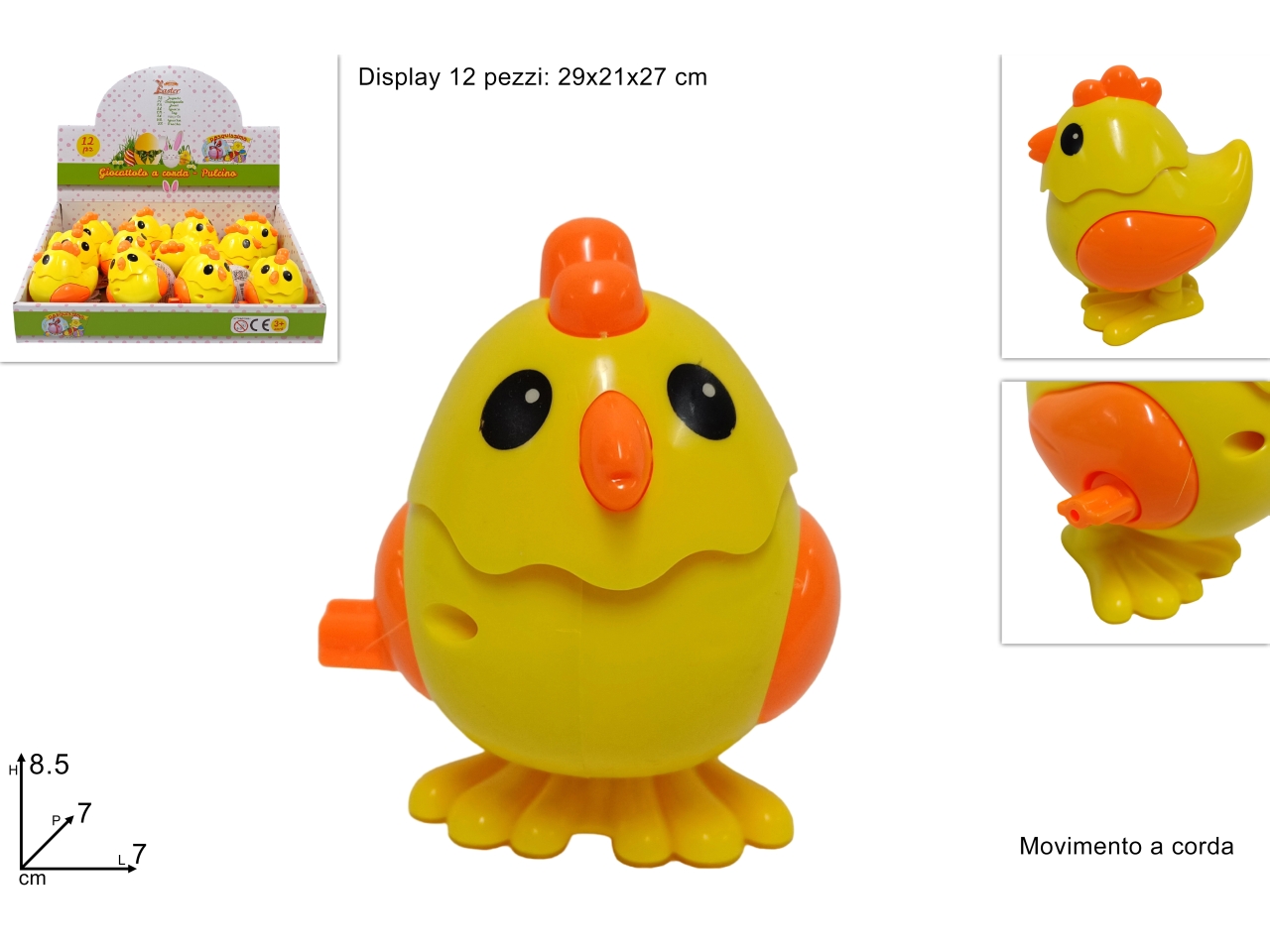 PULCINO CON MOVIMENTO A CORDA XPA23000381