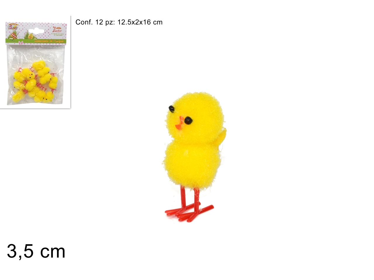 PULCINI IN BUSTA SET 12 PULCINI 3,5CM XPA16000201