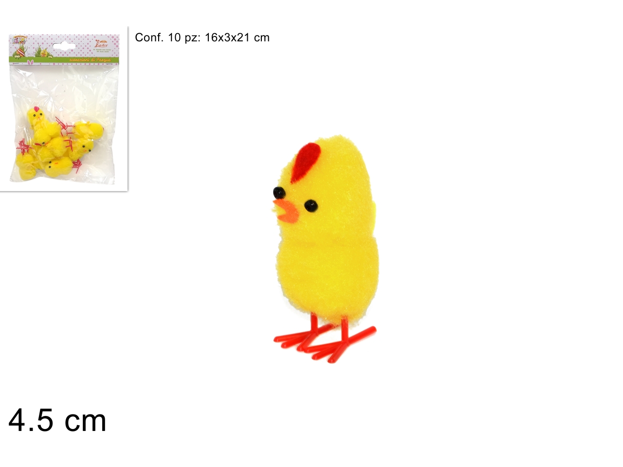 PULCINI IN BUSTA SET 10 PULCINI 4,5CM XPA16000231