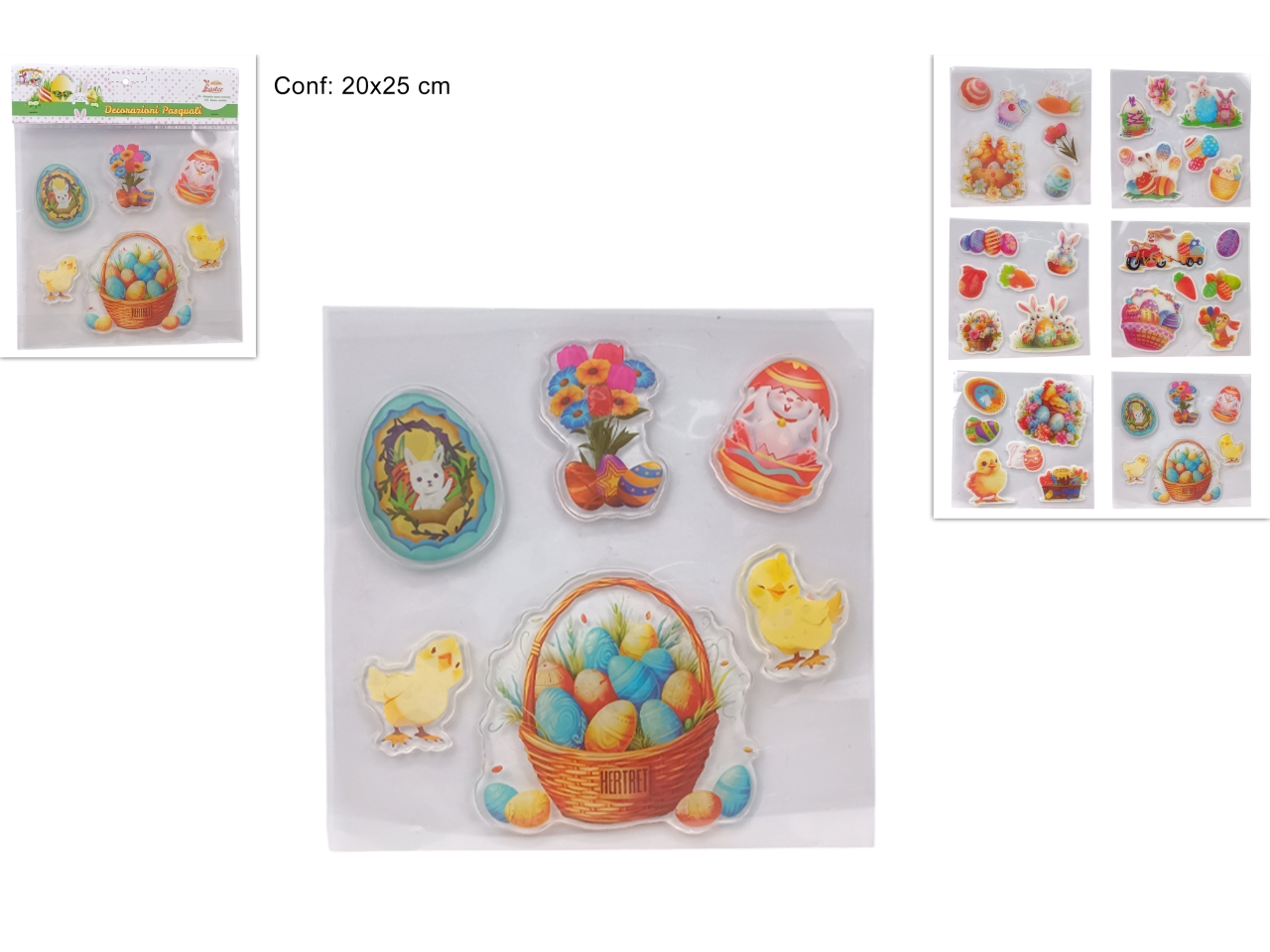 VETROFANIA PASQUALE IN 6 ASSORTIMENTI XPA25006941 VETROFANIA PASQUALE IN 6 ASSORTIMENTI XPA25006941