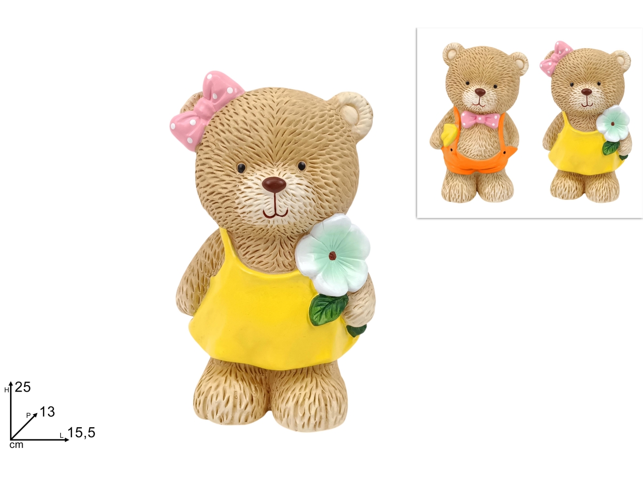 ORSETTO 25CM IN 2 ASSORTIMENTI XPA25010951