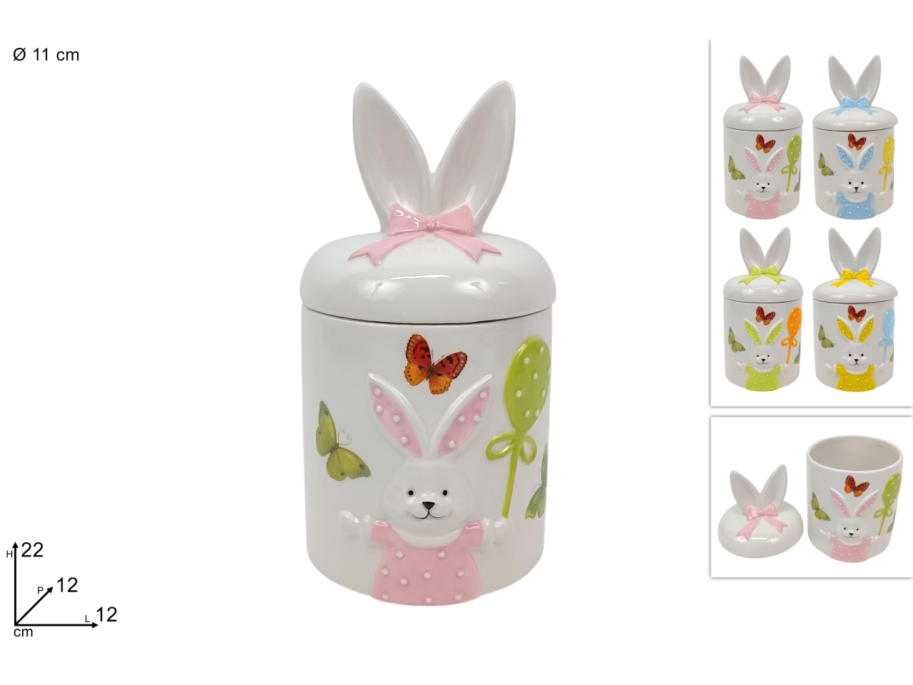 BARATTOLO CONIGLIO 22CM 4 ASSORTIMENTI XPA25010401 BARATTOLO CONIGLIO 22CM 4 ASSORTIMENTI XPA25010401