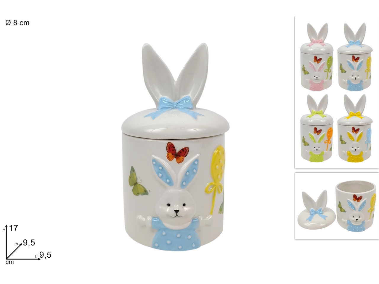 BARATTOLO CONIGLIO 17CM 4 ASSORTIMENTI XPA25010411 BARATTOLO CONIGLIO 17CM 4 ASSORTIMENTI XPA25010411