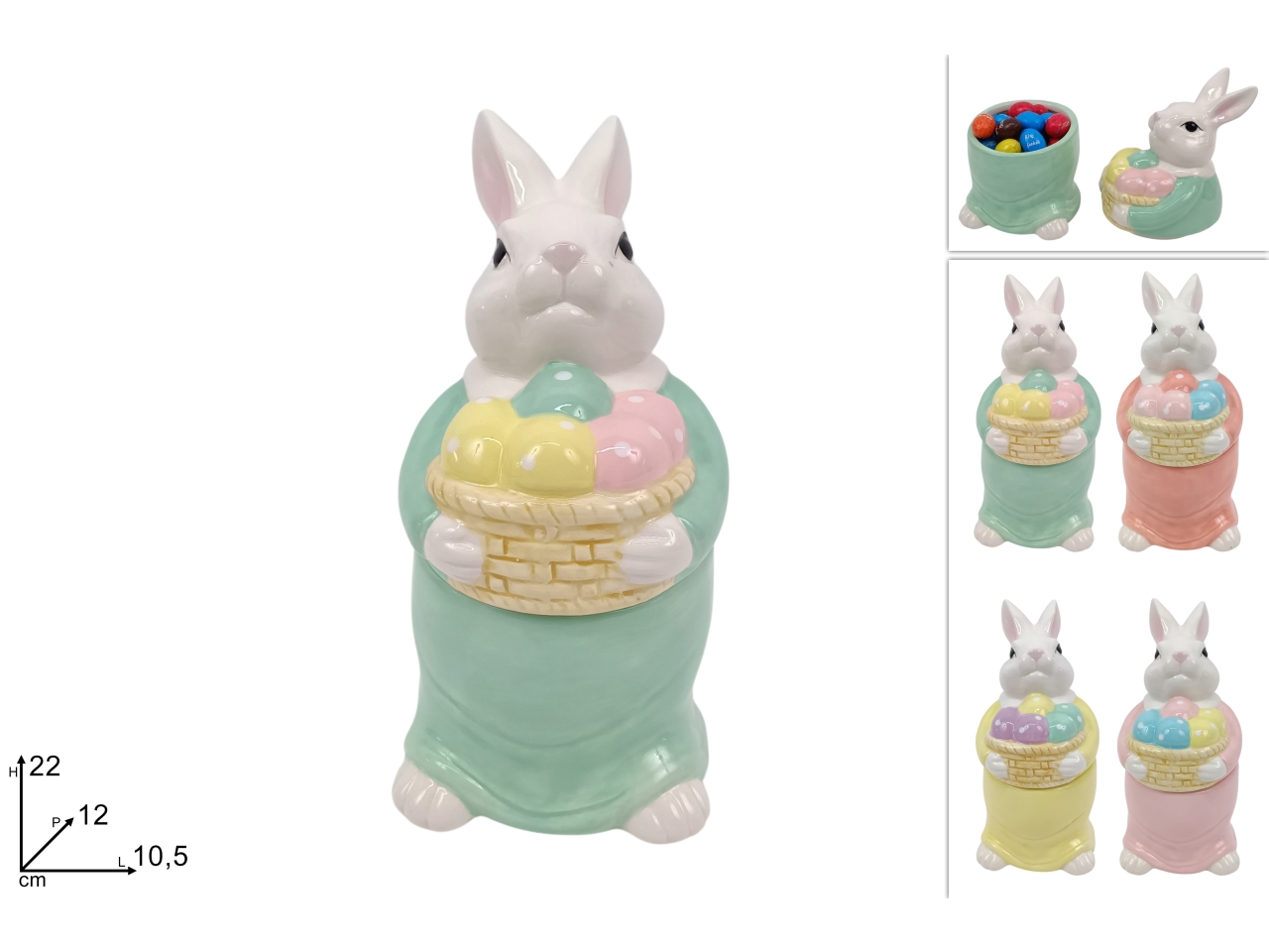 BARATTOLO CONIGLIO 22CM 4 ASSORTIMENTI XPA25002921 BARATTOLO CONIGLIO 22CM 4 ASSORTIMENTI XPA25002921