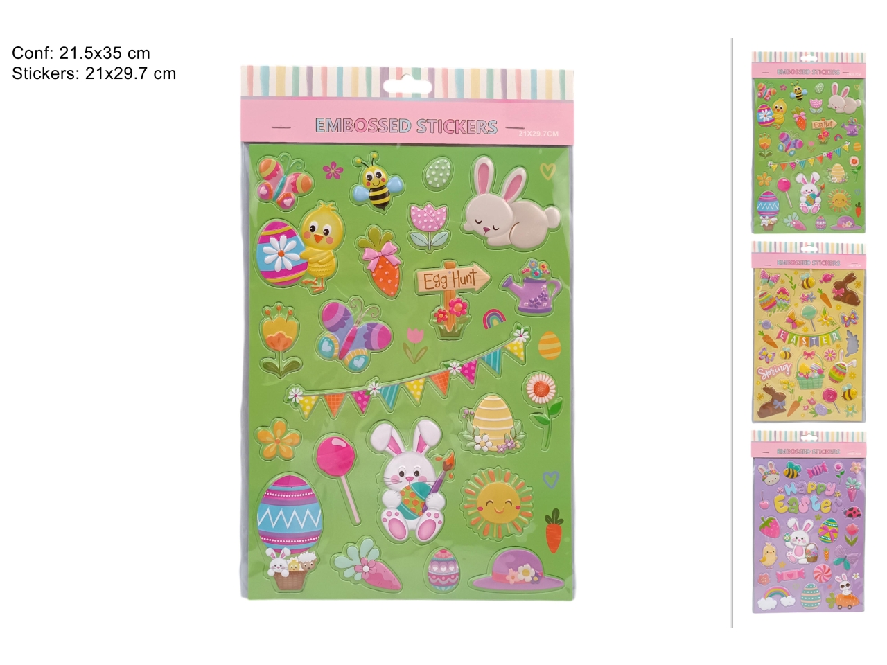 STICKER/VETROFANIA IN RILIEVO IN 3 ASSORTIMENTI XP STICKER/VETROFANIA IN RILIEVO IN 3 ASSORTIMENTI XP