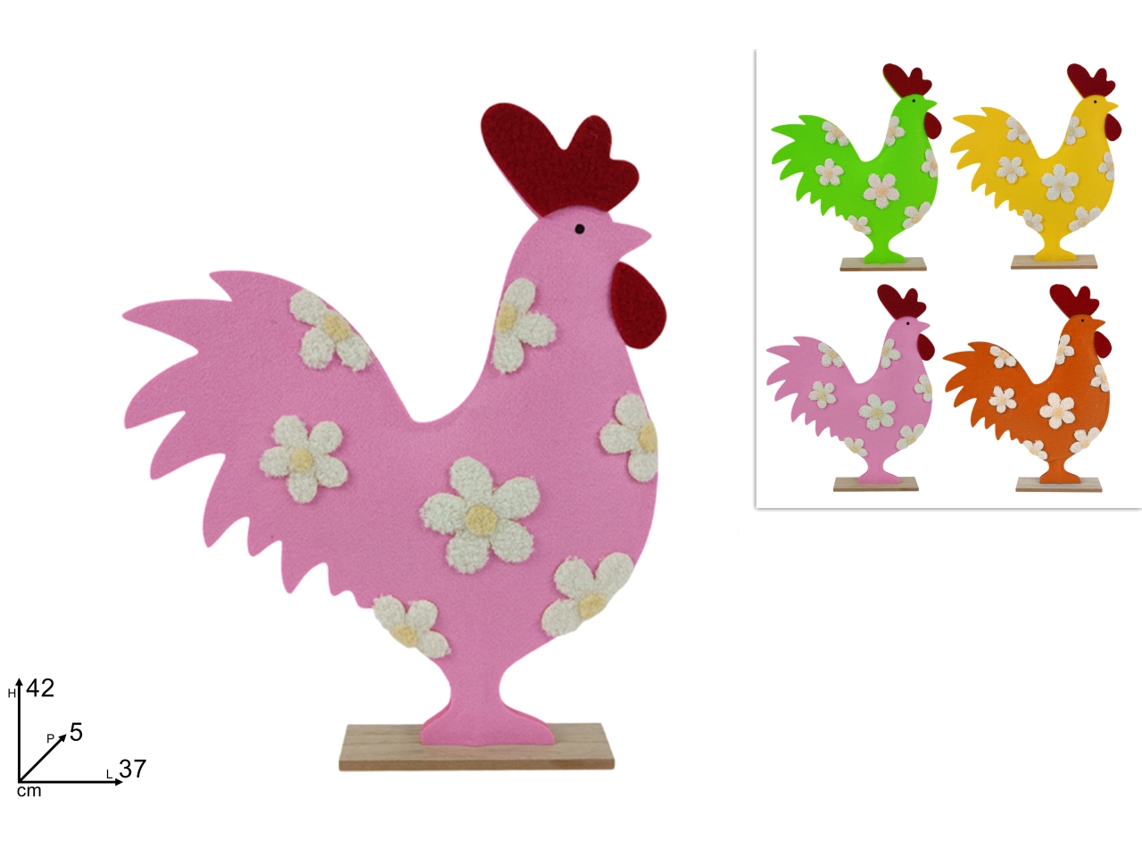 GALLINA IN FELTRO 42CM 4 ASSORTIMENTI XPA25006471 GALLINA IN FELTRO 42CM 4 ASSORTIMENTI XPA25006471