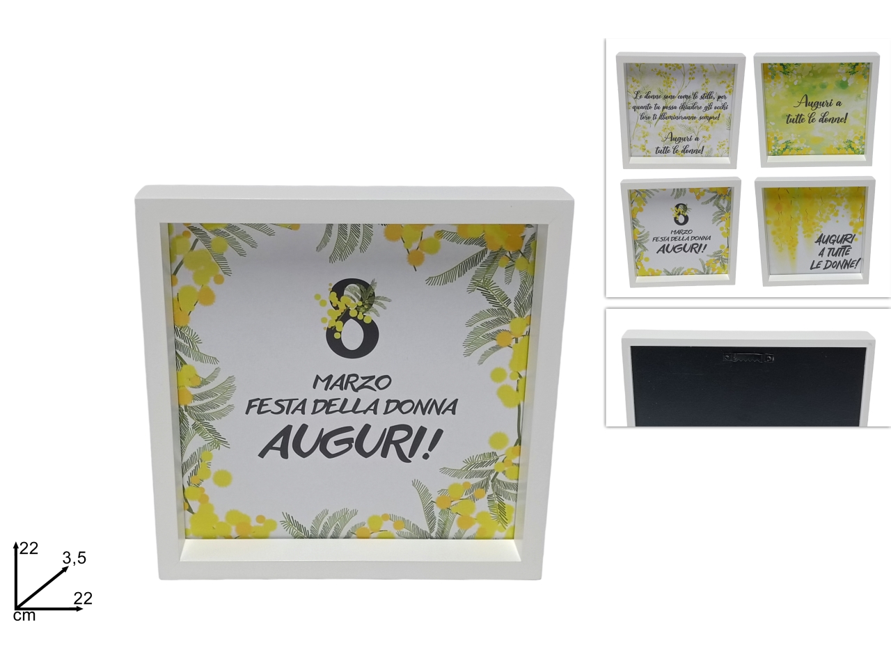 QUADRETTO FESTA D.DONNA 22X22 4ASS. XNA23017951