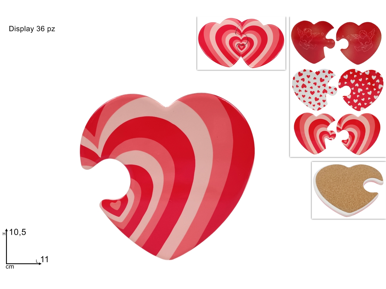 SOUVENIR CUORE PUZZLE 2 ASS. 4 DISEGNI XSV25001681