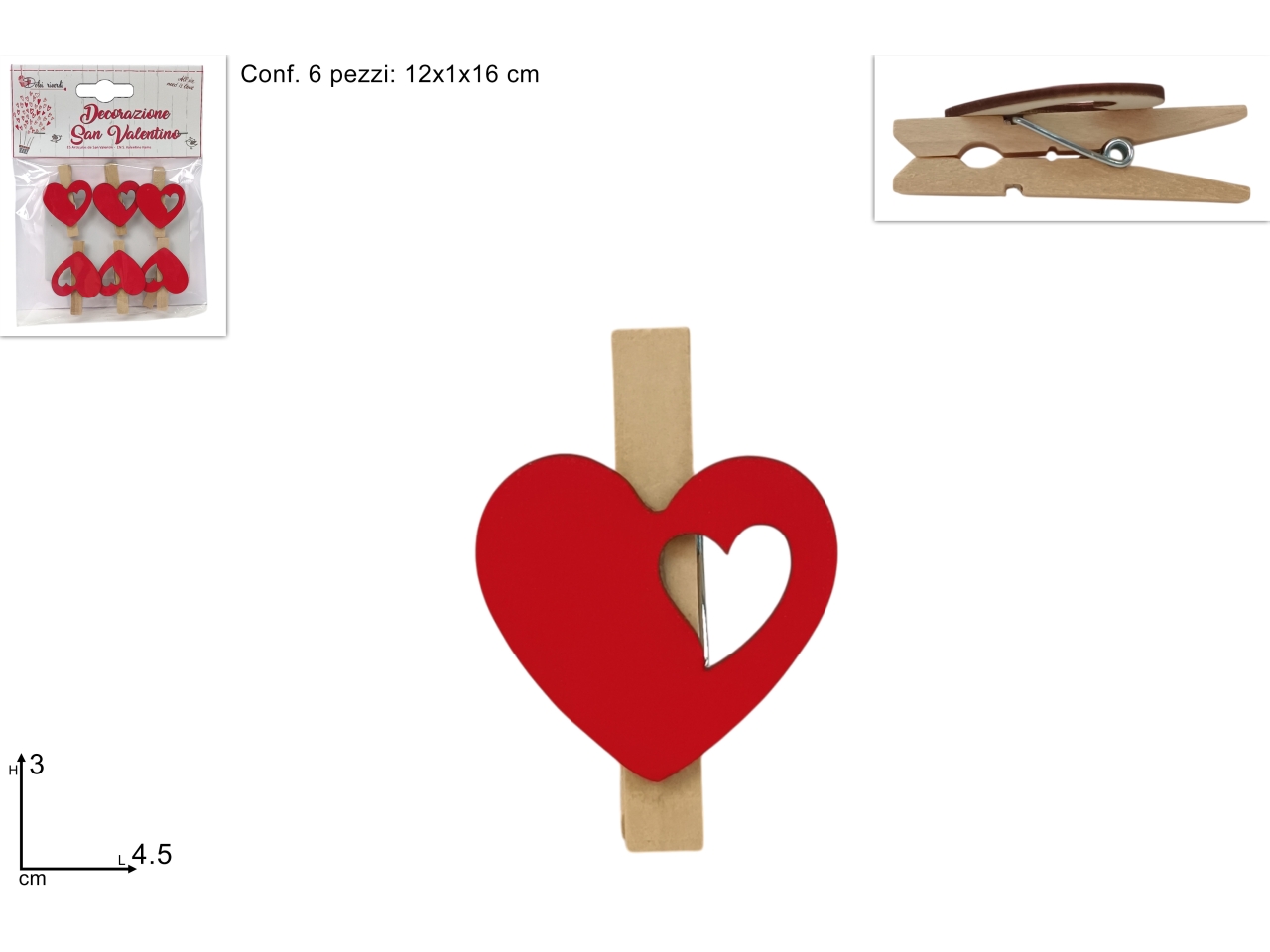 MOLLETTE CUORE SET DA 6 MOLLETTE XSV25000471