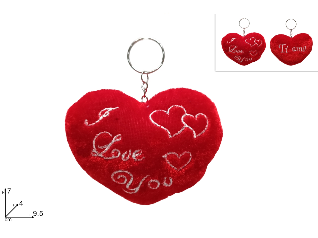 PORTACHIAVI CUORE IN 2 ASSORTIMENTI XSV24000161