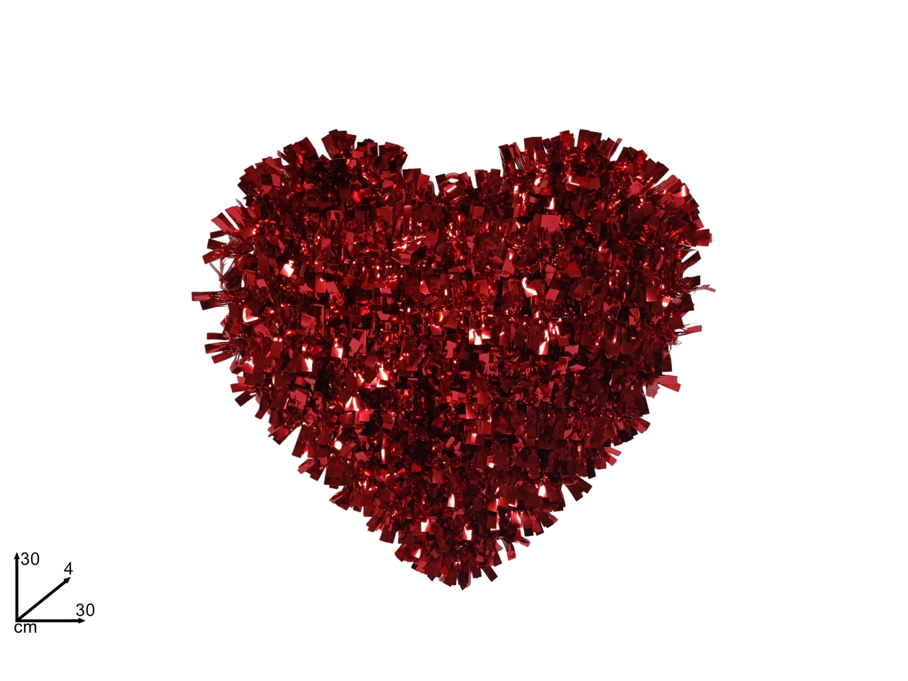 DECORAZIONE CUORE 30CM LAMINATO XSV23000351 DECORAZIONE CUORE 30CM LAMINATO XSV23000351