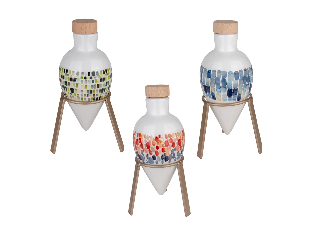 COLORE OLIERA ANFORA C/SUPPORTO 16CM 3ASS. 02A410 COLORE OLIERA ANFORA C/SUPPORTO 16CM 3ASS. 02A410