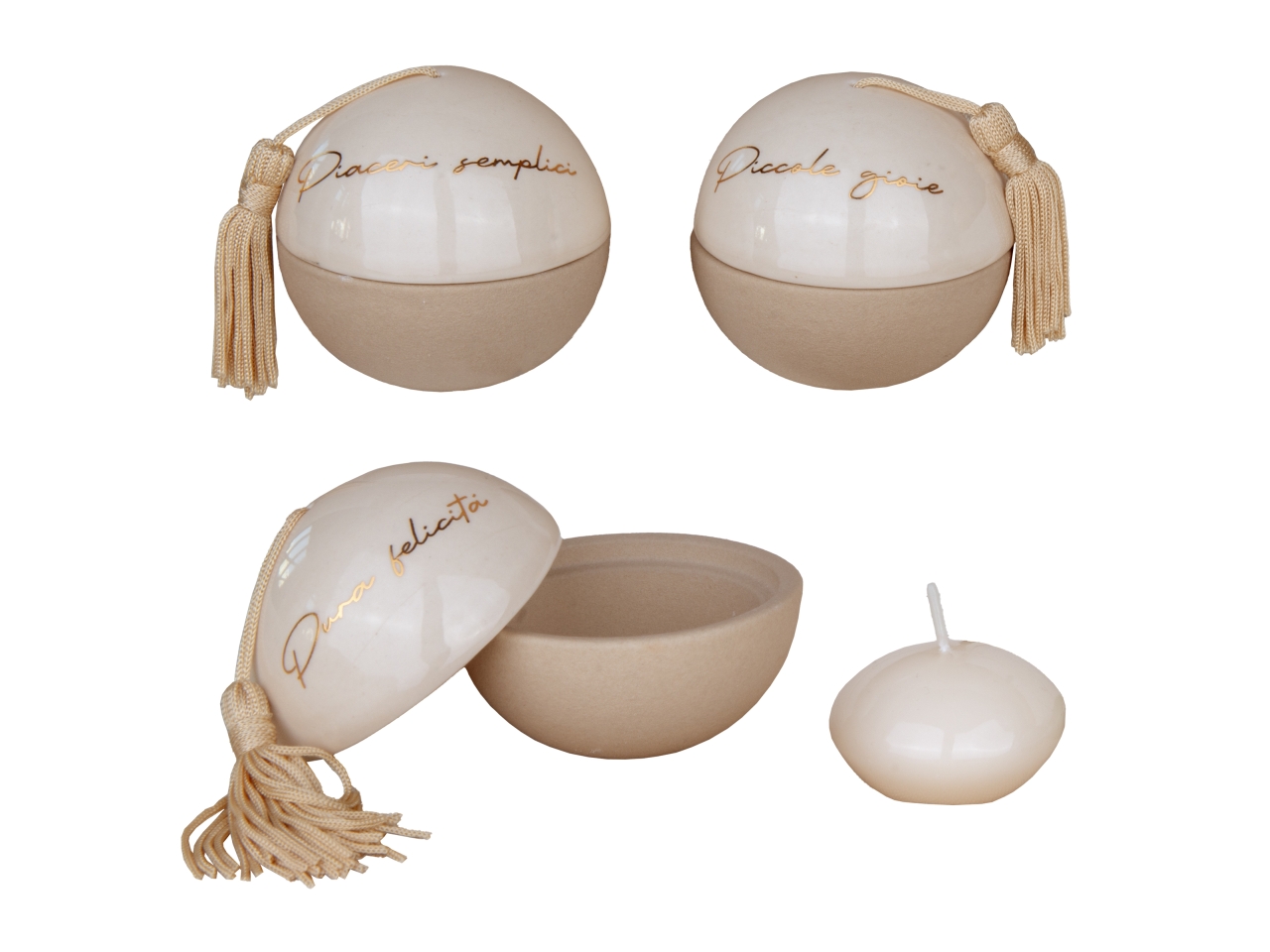 BALL SFERA C/CANDELA D.7CM BEIGE 3ASS. 02A440 BALL SFERA C/CANDELA D.7CM BEIGE 3ASS. 02A440