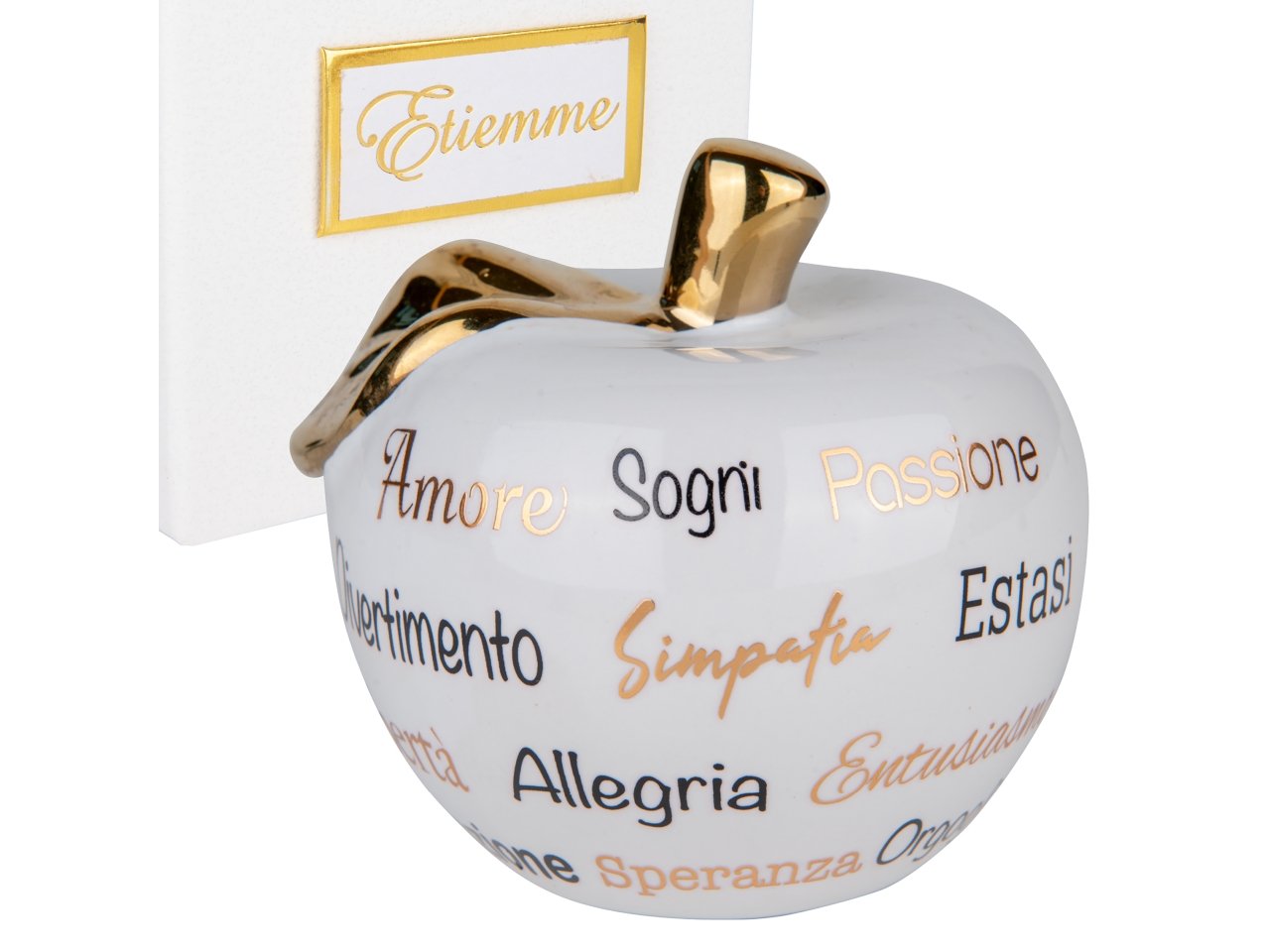 ESTASI MELA PORCELLANA D.9,5XH.8,5CM BIANCA 02A471 ESTASI MELA PORCELLANA D.9,5XH.8,5CM BIANCA 02A471