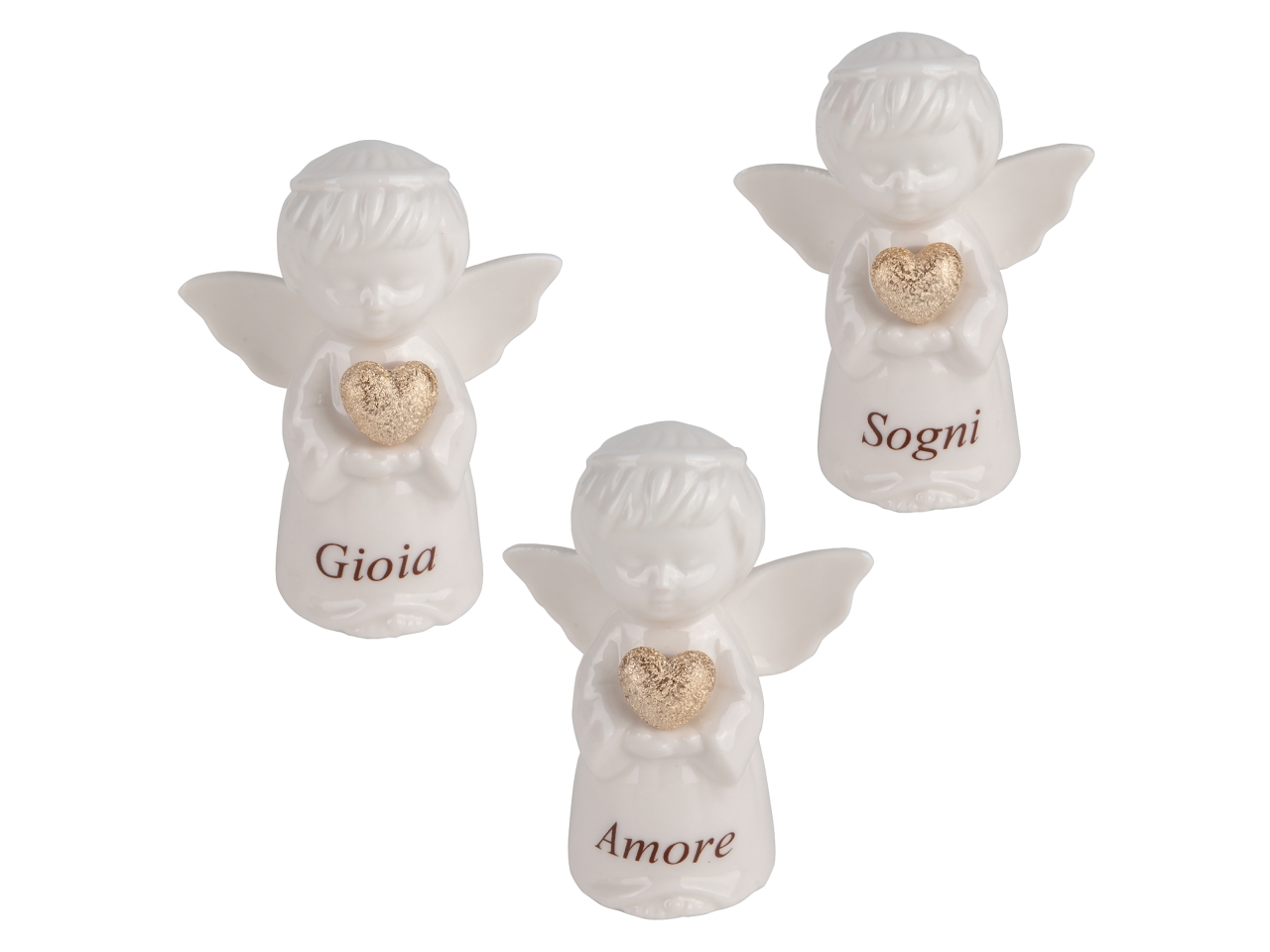 CELESTE ANGELO PORCELLANA 8CM BIANCO 3ASS. 03A069 CELESTE ANGELO PORCELLANA 8CM BIANCO 3ASS. 03A069