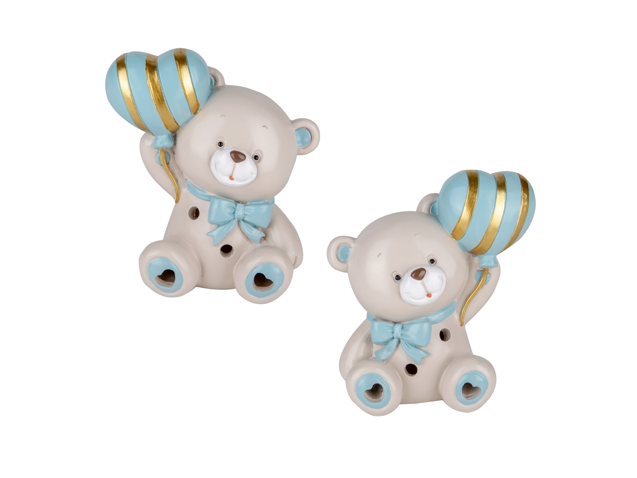 PUPO ORSO C/LED 10CM CELESTE 2ASS. 04A494