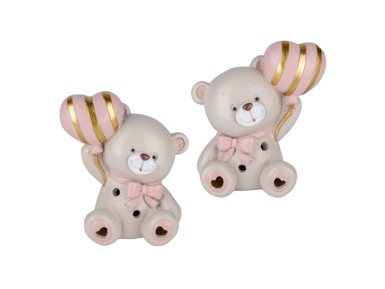 PUPO ORSO C/LED 10CM ROSA 2ASS.04A495