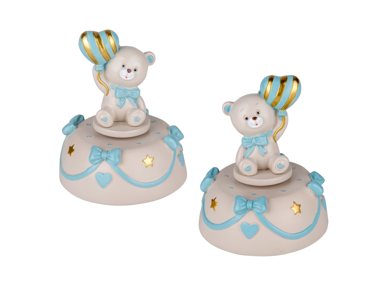 PUPO ORSO CARILLON D.10X12CM CELESTE 2ASS. 04A500