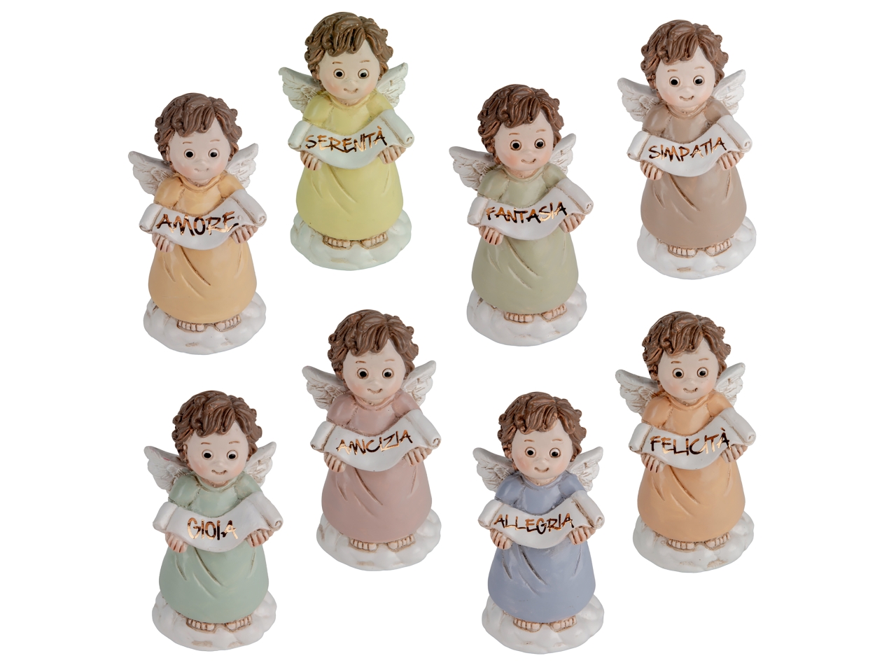 DIVINO ANGELO RESINA 8CM 8ASS. 04A506 DIVINO ANGELO RESINA 8CM 8ASS. 04A506