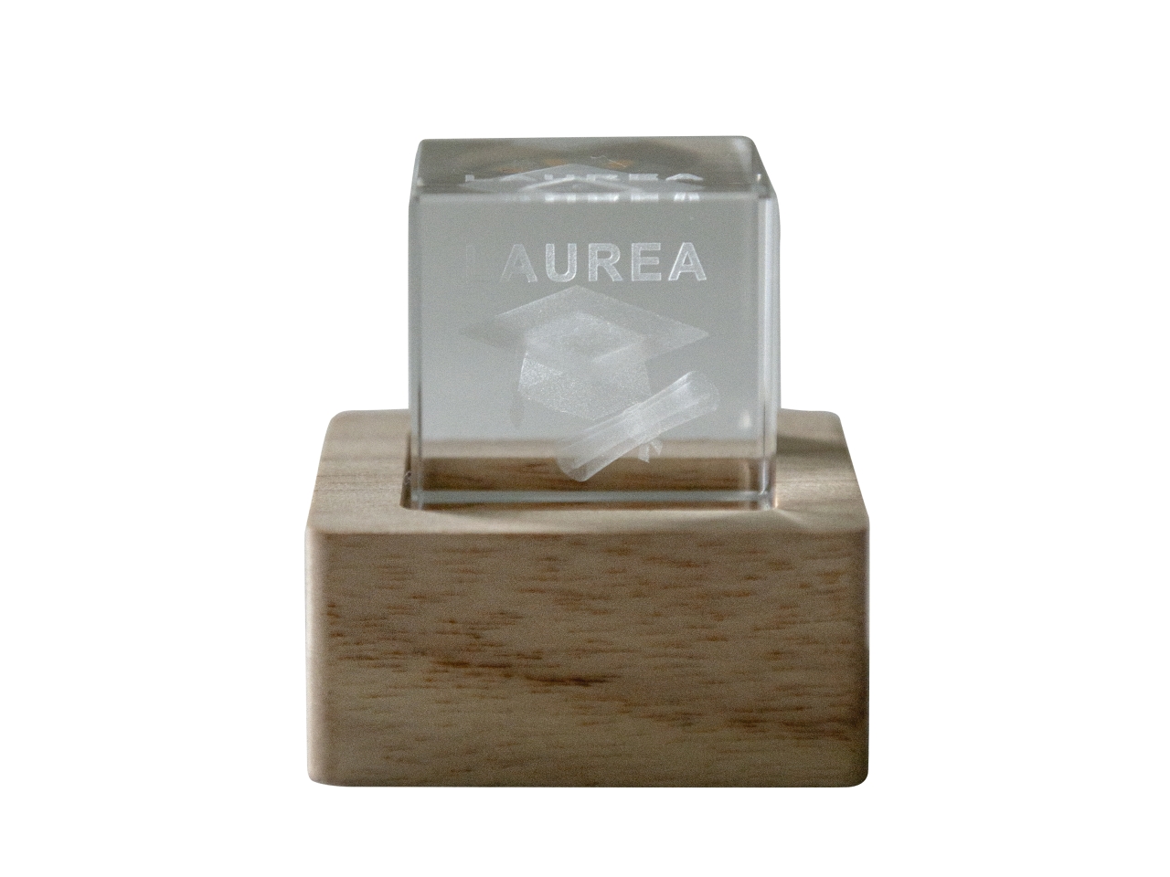 LAMPO CUBO CRYSTAL LUMINOSO 6X6CM LAUREA 07A248