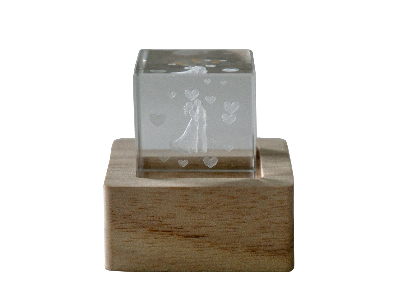 LAMPO CUBO CRYSTAL LUMINOSO 6X6CM SPOSI 07A249