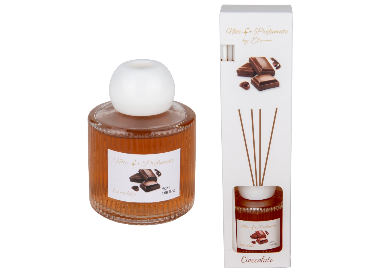 AROMA DIFFUSORE C/BACCHETTE 50ML CIOCCOLATO 07A274