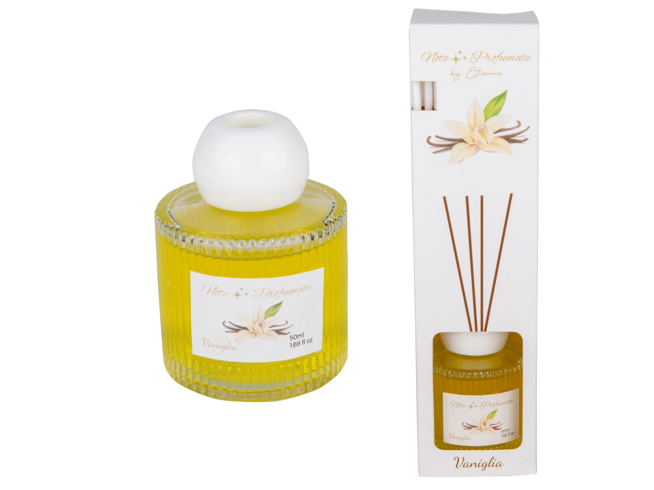 AROMA DIFFUSORE C/BACCHETTE 50ML VANIGLIA 07A276