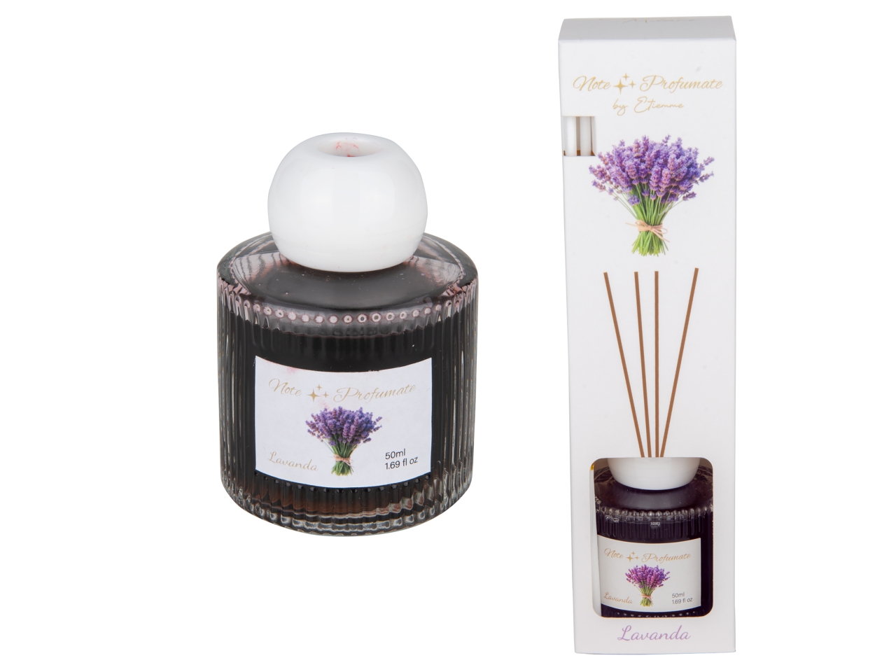 AROMA DIFFUSORE C/BACCHETTE 50ML LAVANDA 07A279