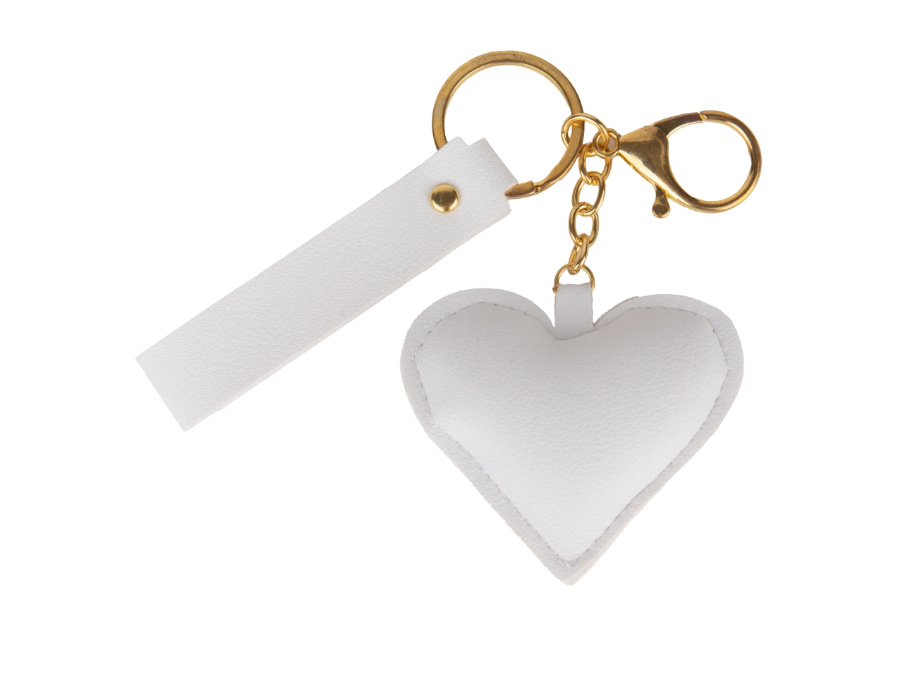 RAFFINATO PORTACHIAVI CUORE 6,5CM BIANCO 08A248