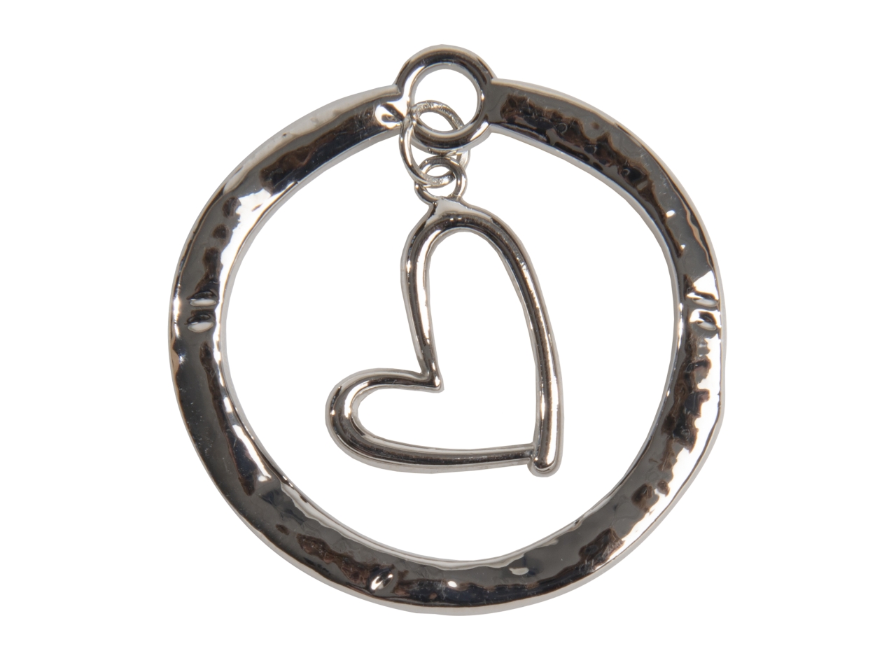 ZAMA CIONDOLO CERCHIO C/CUORE 3,5CM ARGENTO 12A193 ZAMA CIONDOLO CERCHIO C/CUORE 3,5CM ARGENTO 12A193