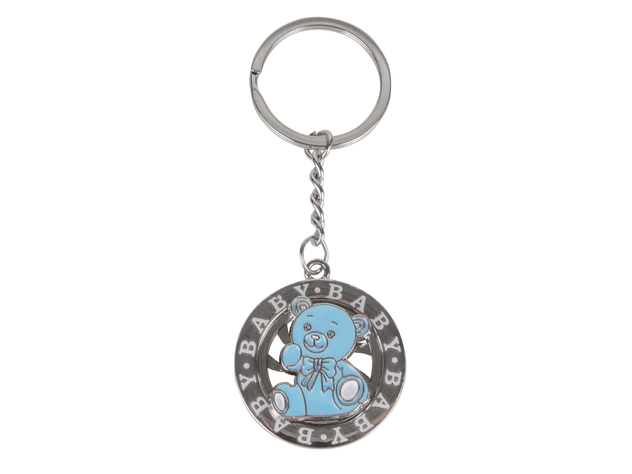 ZAMA PORTACHIAVI ORSETTO D.4CM CELESTE 12A204 ZAMA PORTACHIAVI ORSETTO D.4CM CELESTE 12A204