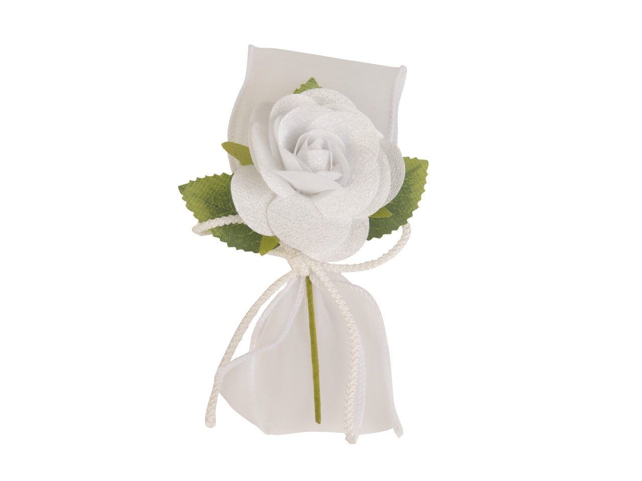 SETA FIORE RAMO C/FIOCCO 16CM 6PZ BIANCO B0775BIAN SETA FIORE RAMO C/FIOCCO 16CM 6PZ BIANCO B0775BIAN
