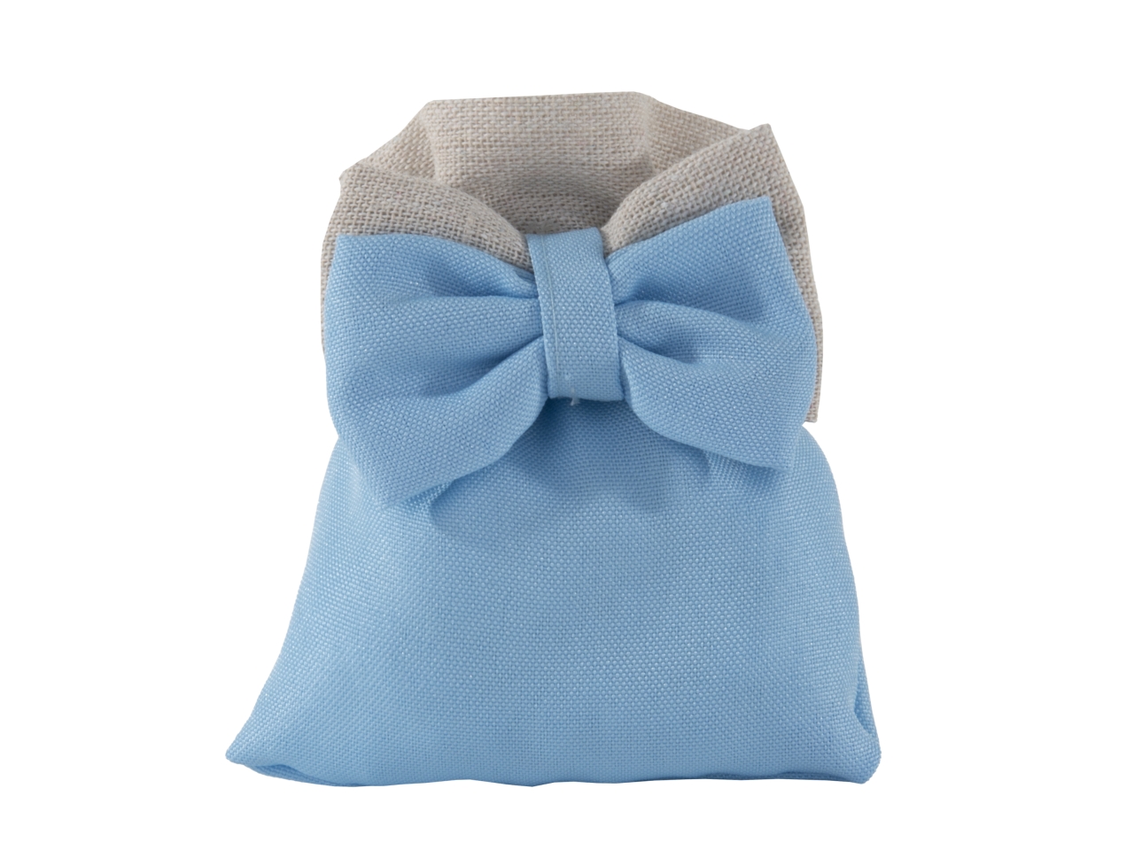 MUFFIN SACCHETTO C/FIOCCO 10X12CM CELESTE C2868