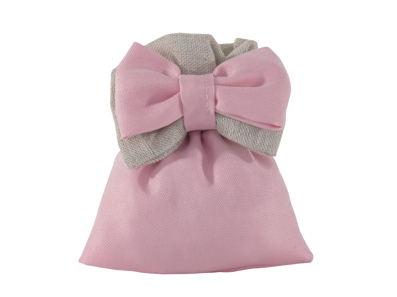 MUFFIN SACCHETTO C/FIOCCO 10X12CM ROSA C2869