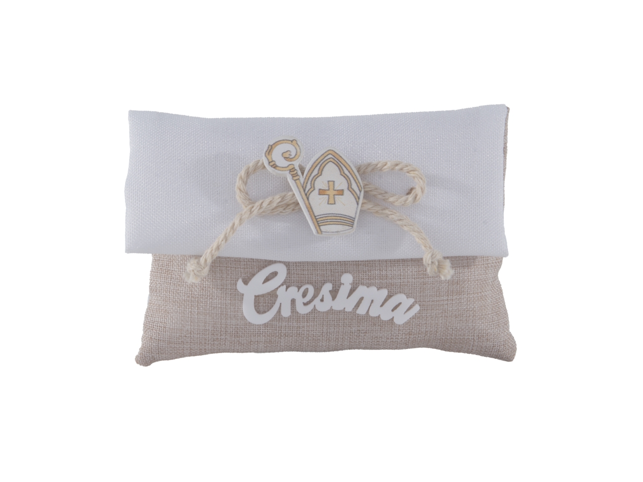 MEMENTO SACCHETTO 10X8CM CRESIMA C2876