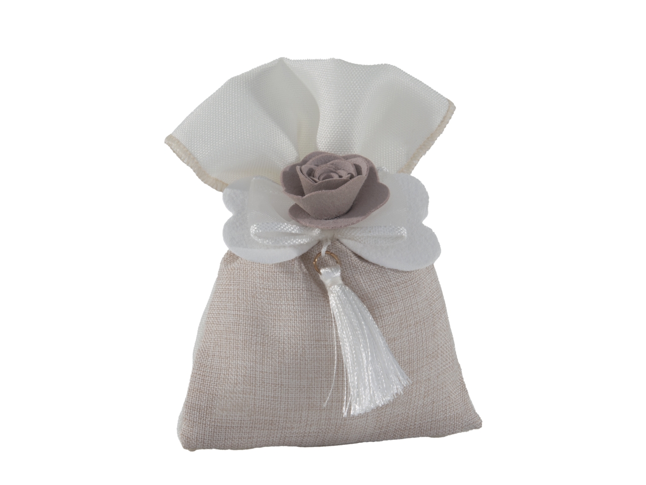 EPOQUE SACCHETTO C/FIOCCO 10X13CM TORTORA C2932