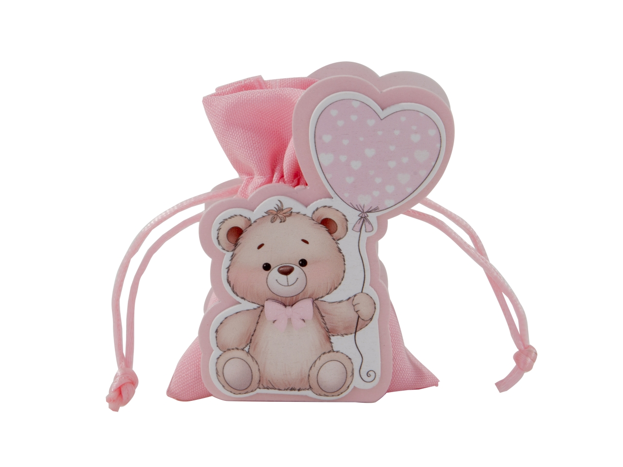 CENTO CUORI SACCHETTO C/ORSETTO 9CM ROSA SC775 CENTO CUORI SACCHETTO C/ORSETTO 9CM ROSA SC775