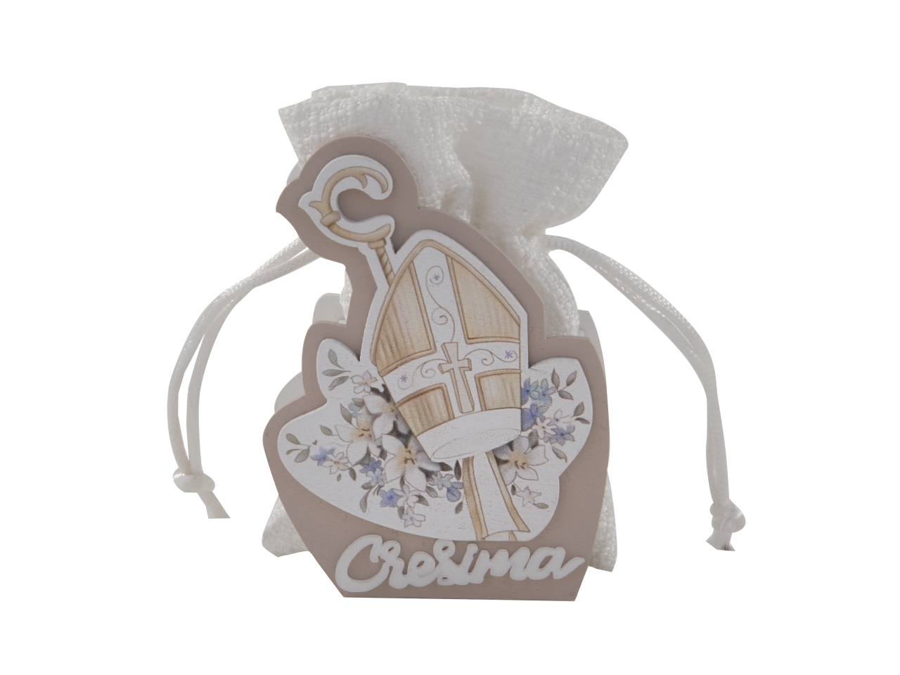 CROCE SACCHETTO C/APPLIC. 8CM CRESIMA SC779 CROCE SACCHETTO C/APPLIC. 8CM CRESIMA SC779