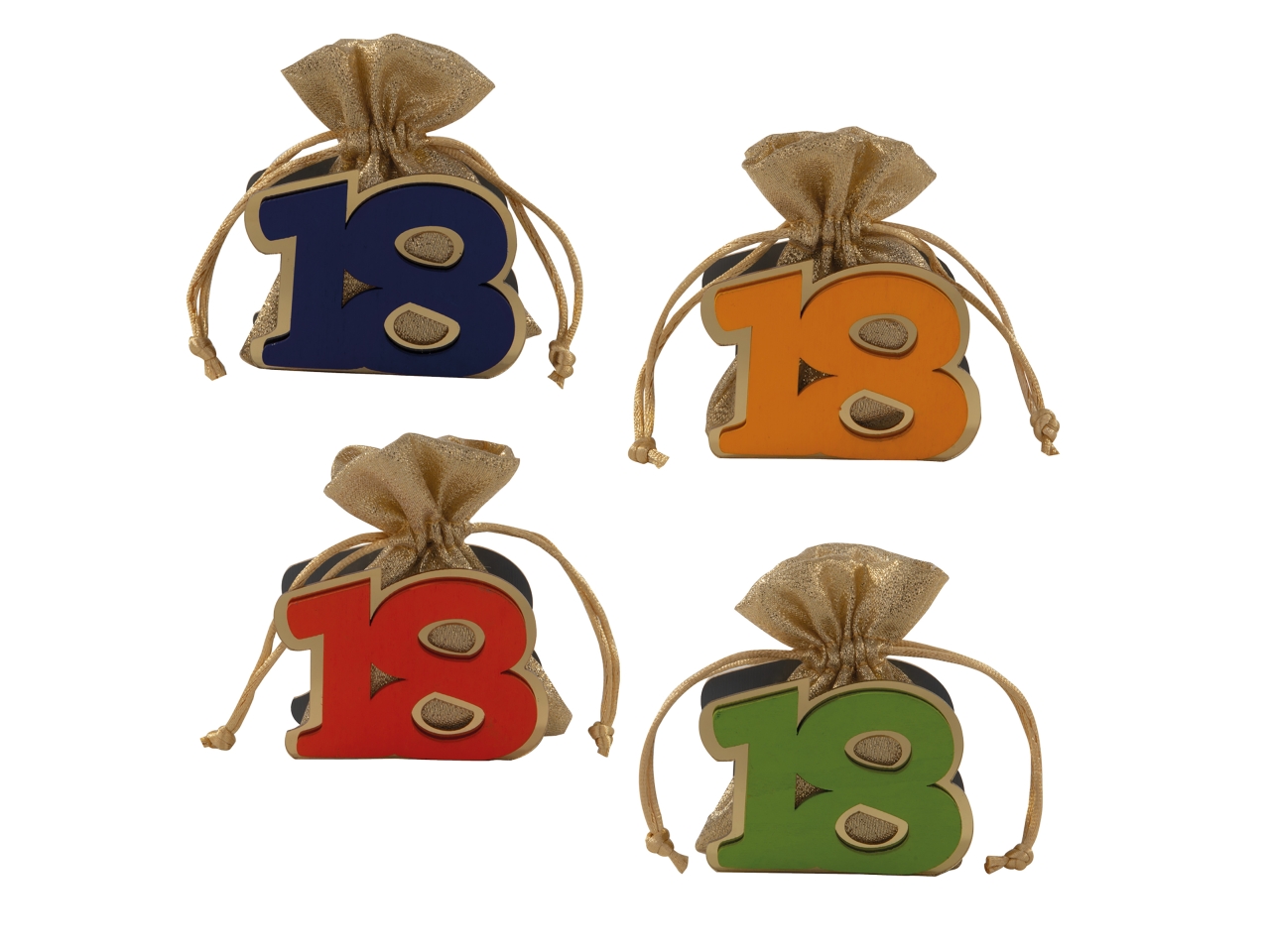 ORO SACCHETTO C/APPLICAZIONE 18ANNI 8CM4ASS. SC789 ORO SACCHETTO C/APPLICAZIONE 18ANNI 8CM4ASS. SC789