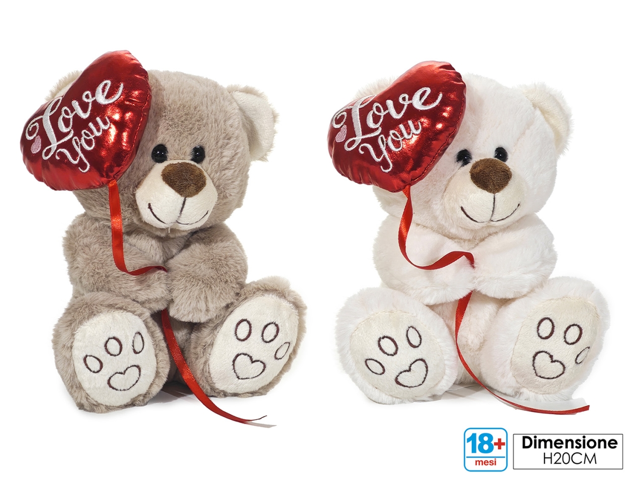 MORBIDOSI-ORSO H.20CM IN 2 ASSORTIMENTI 718700