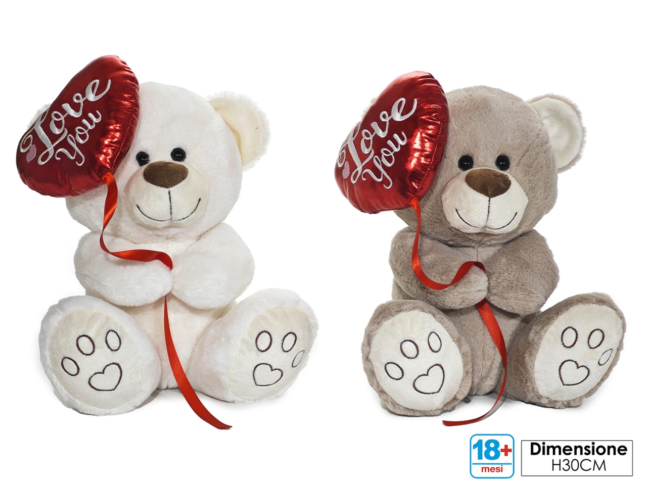 MORBIDOSI-ORSO H.30CM IN 2 ASSORTIMENTI 718701