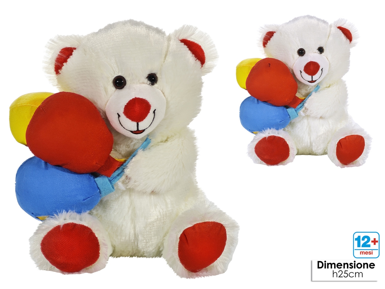 MORBIDOSI-ORSO CON CUORE H.25CM IN 2 ASS. 721875