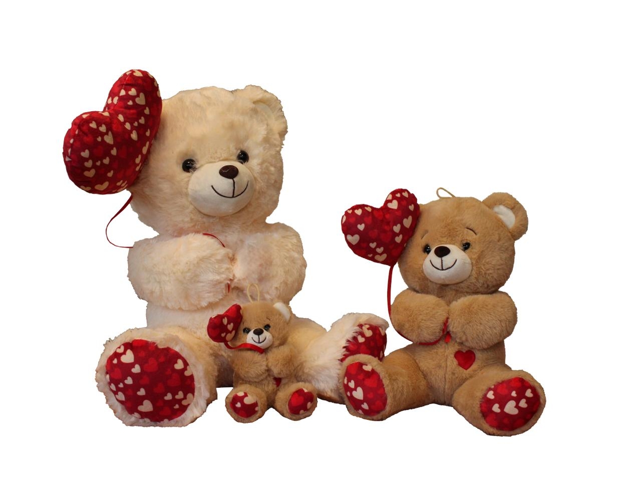 PELUCHE ORSO CON PALLONCINO CUORE 25CM 963038