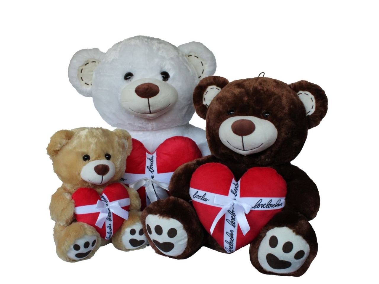 PELUCHE ORSETTO CON CUORE REGALO 15CM 961867