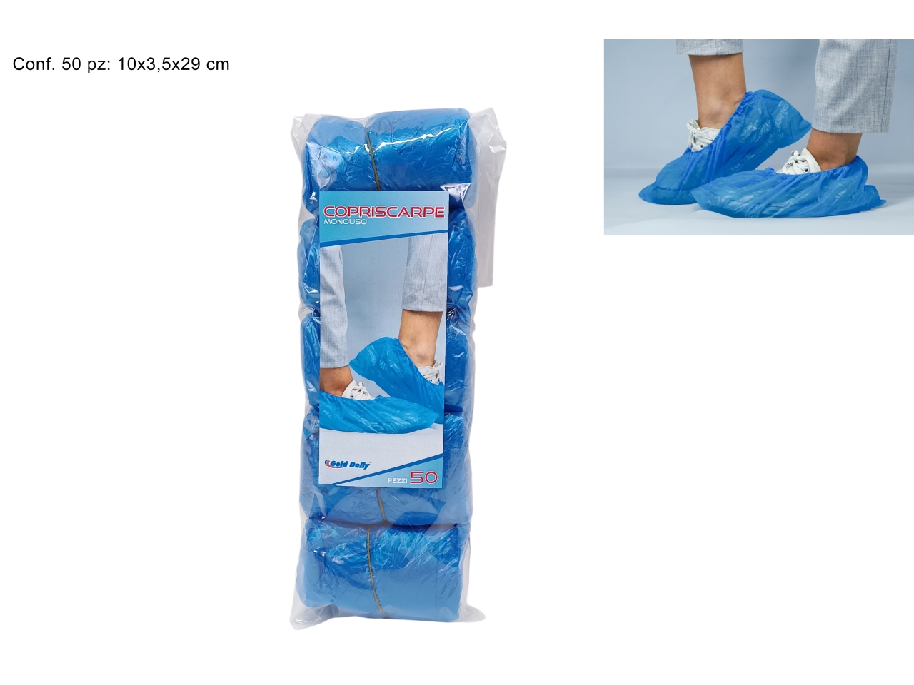 COPRISCARPE MONOUSO 50PZ DEV25008061