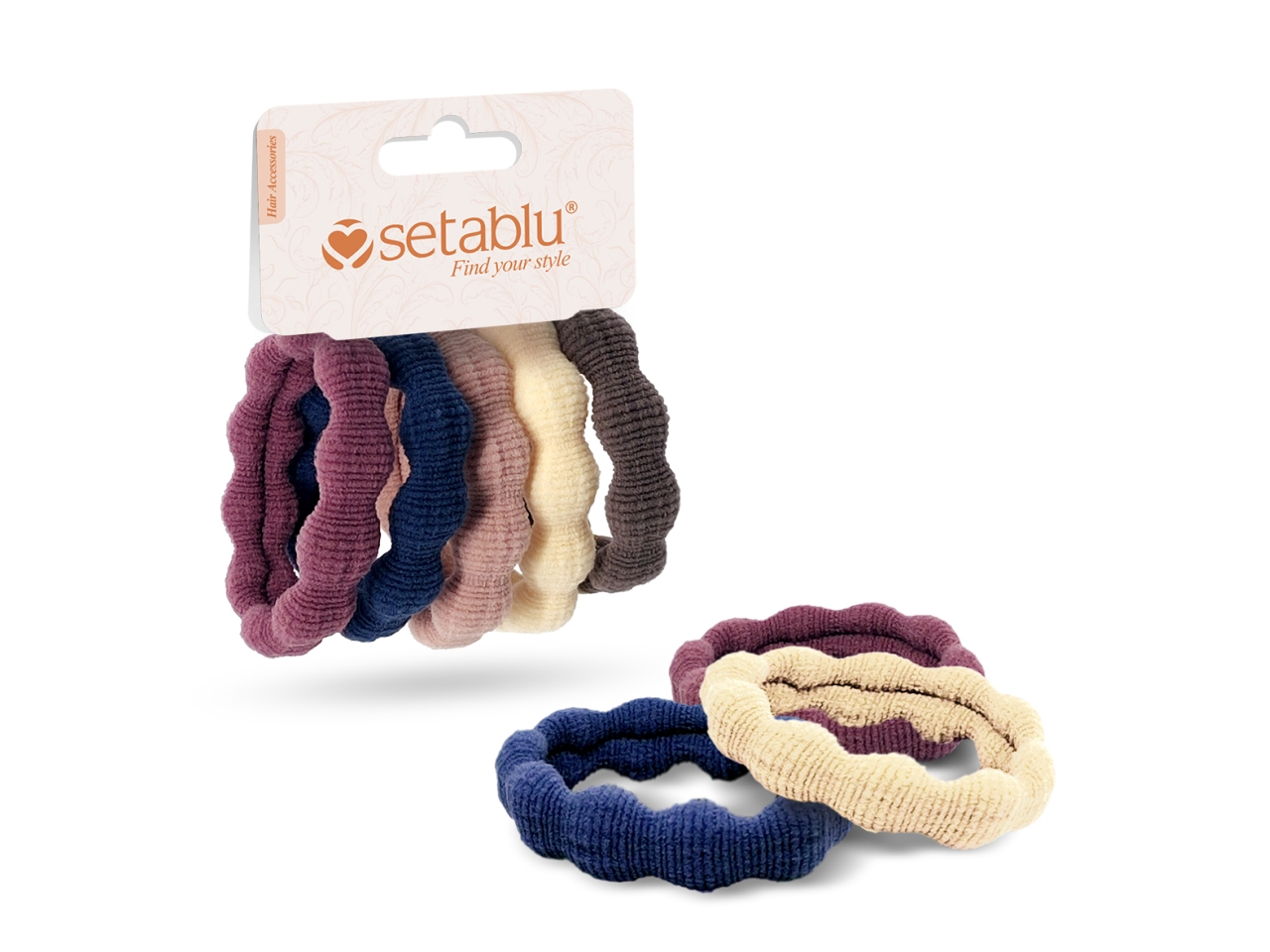 ELASTICI CAPELLI 5PZ VARI COLORI 03844